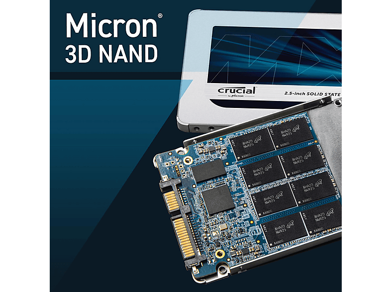 crucial MX500 CT500MX500SSD1 500GB SSD ② Disco duro SSD de 500 GB 500 GB | CRUCIAL CT500MX500SSD1 MX500