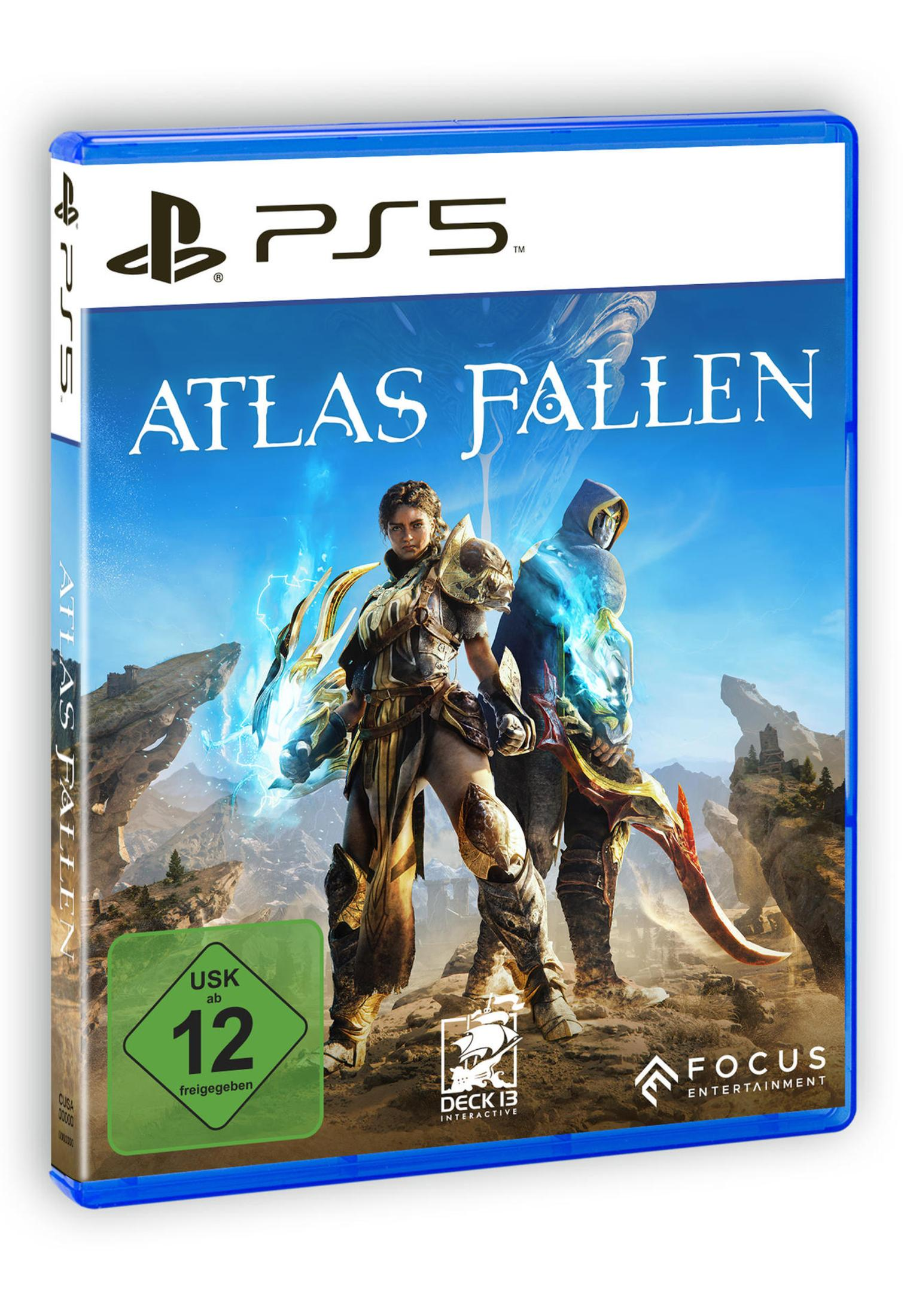 PlayStation 5 Spielebox. Cover zeigt zwei Charaktere vor Fantasy-Hintergrund.