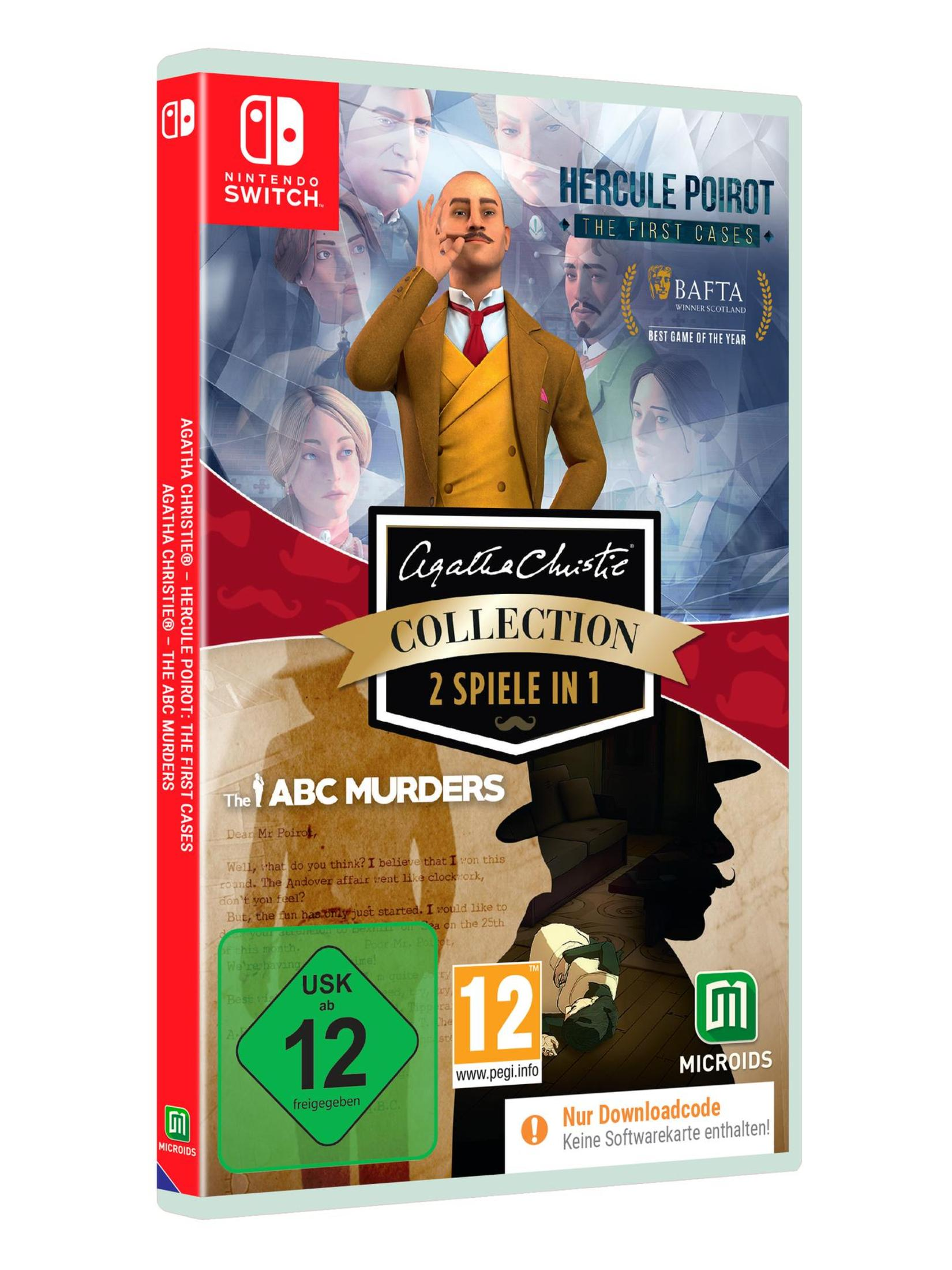 Nintendo Switch Spielverpackung: Agatha Christie Collection, Hercule Poirot. ABC Murders.