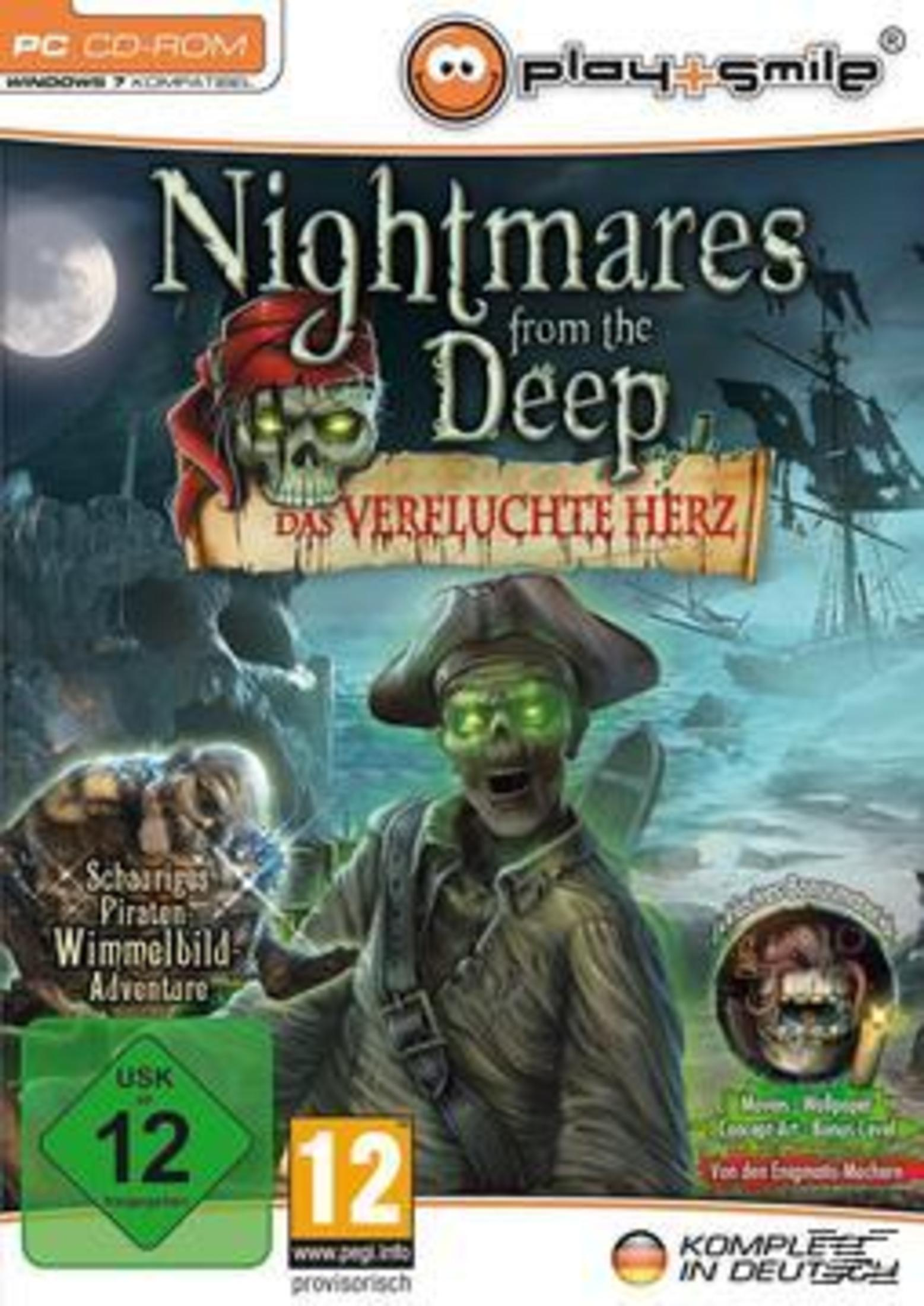 Spielcover von 'Nightmares from the Deep'. Ein Totenkopf ist zu sehen.