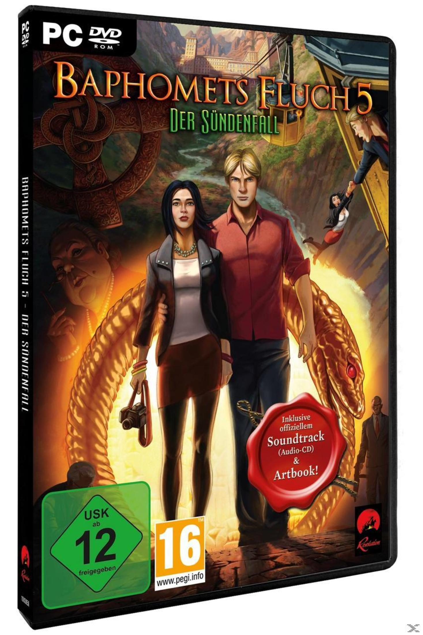 Spielbox-Art, ein Mann und eine Frau stehen vor einem Schloss.
