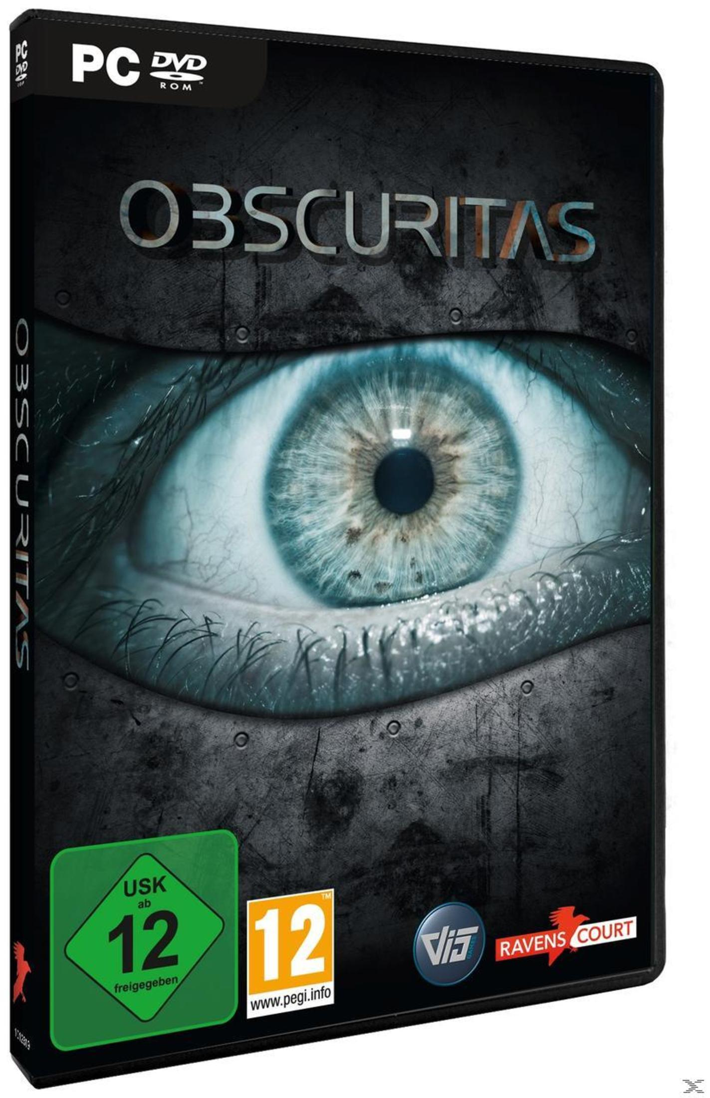 Spielcover, eine Nahaufnahme eines Auges, dunkles Thema.