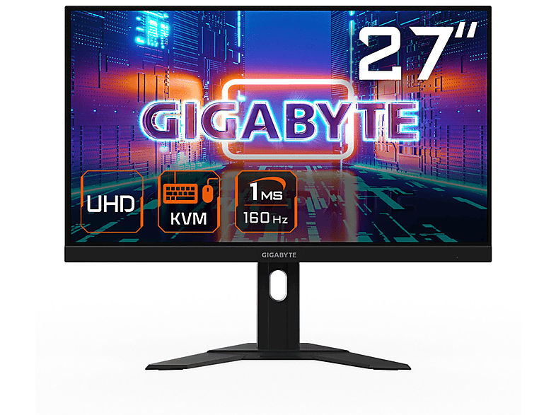 GIGABYTE M27U-27"/GAM /UFHD/160 HZ/ERGO 27 Zoll UHD 4K Gaming Monitor (1 ms Reaktionszeit , 160 Hz , 160 Hz nativ)