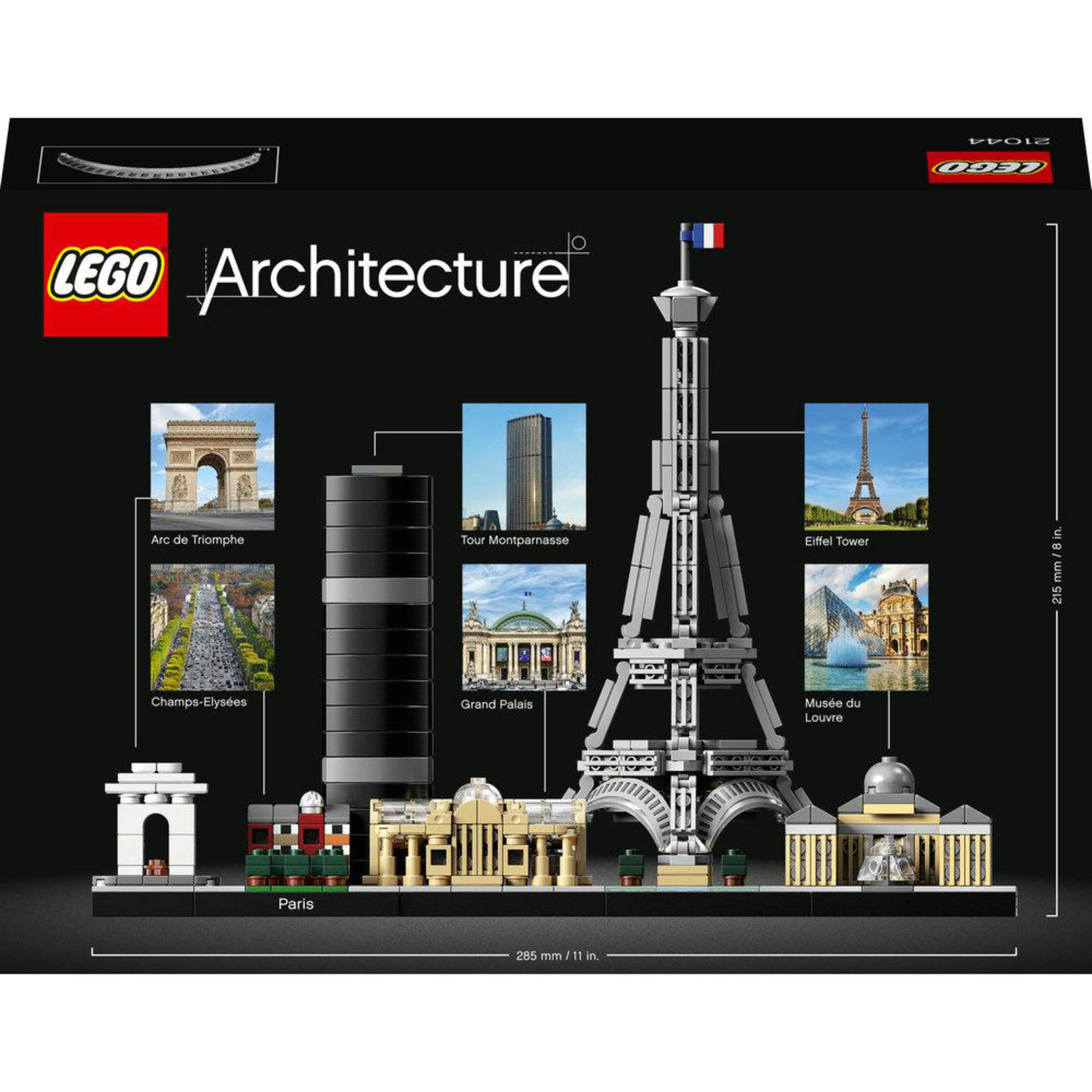 Ein LEGO Architecture-Box-Set mit Pariser Wahrzeichen wie dem Eiffelturm und dem Arc de Triomphe.
