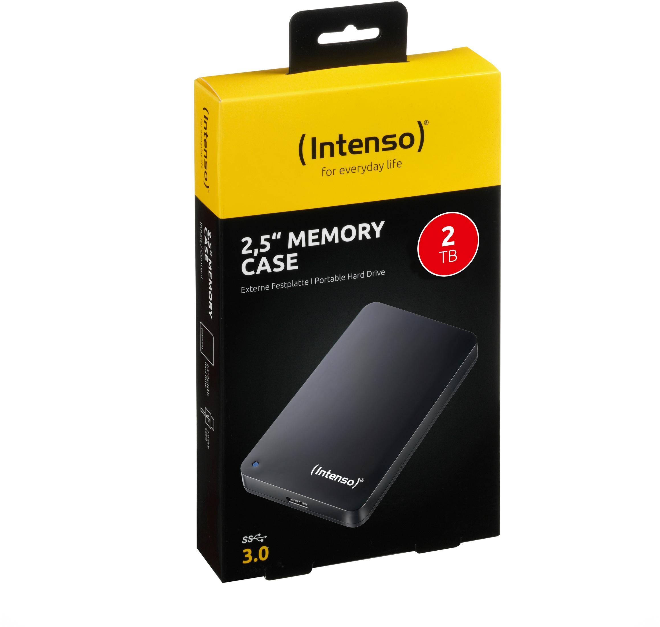 Pudełko Intenso 2.5" Memory Case. Mieści zewnętrzny dysk twardy 2 TB.