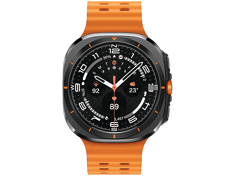 SAMSUNG GALAXY WATCH ULTRA LTE TITANIUM GRAY Smartwatches Titan Nitrilkautschuk, 90-140 mm, Titanium Gray