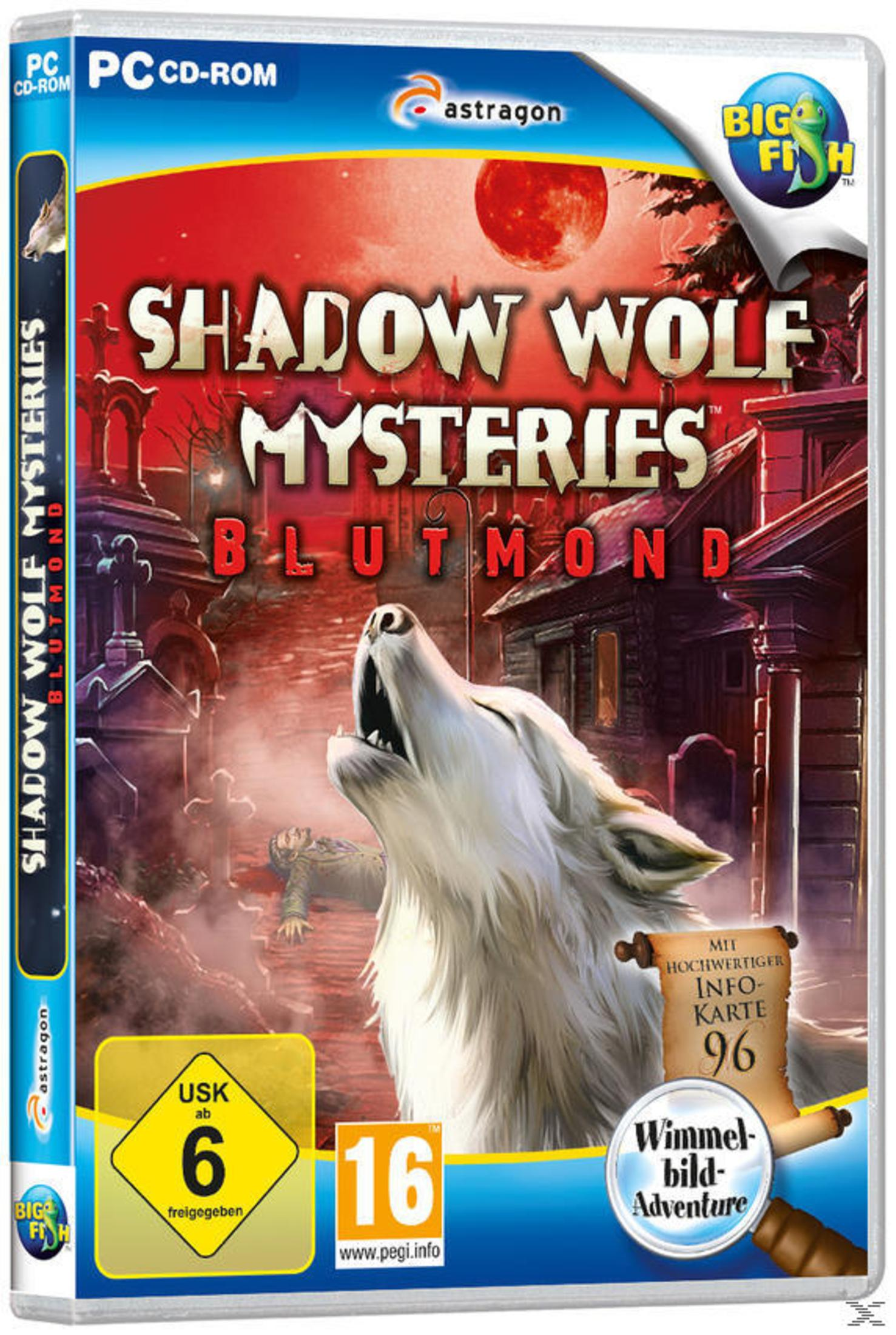 Spiel-Cover: Ein Wolf heult einen roten Mond an, mit einer Friedhofsszene.