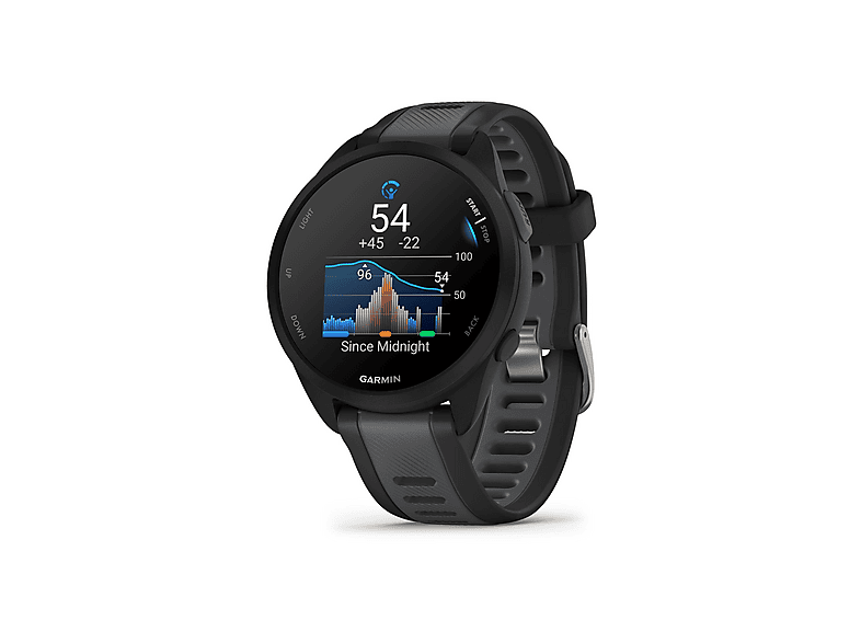 Reloj deportivo | GARMIN FORERUNNER 165 BLACK-GREY, Negro, 43 mm