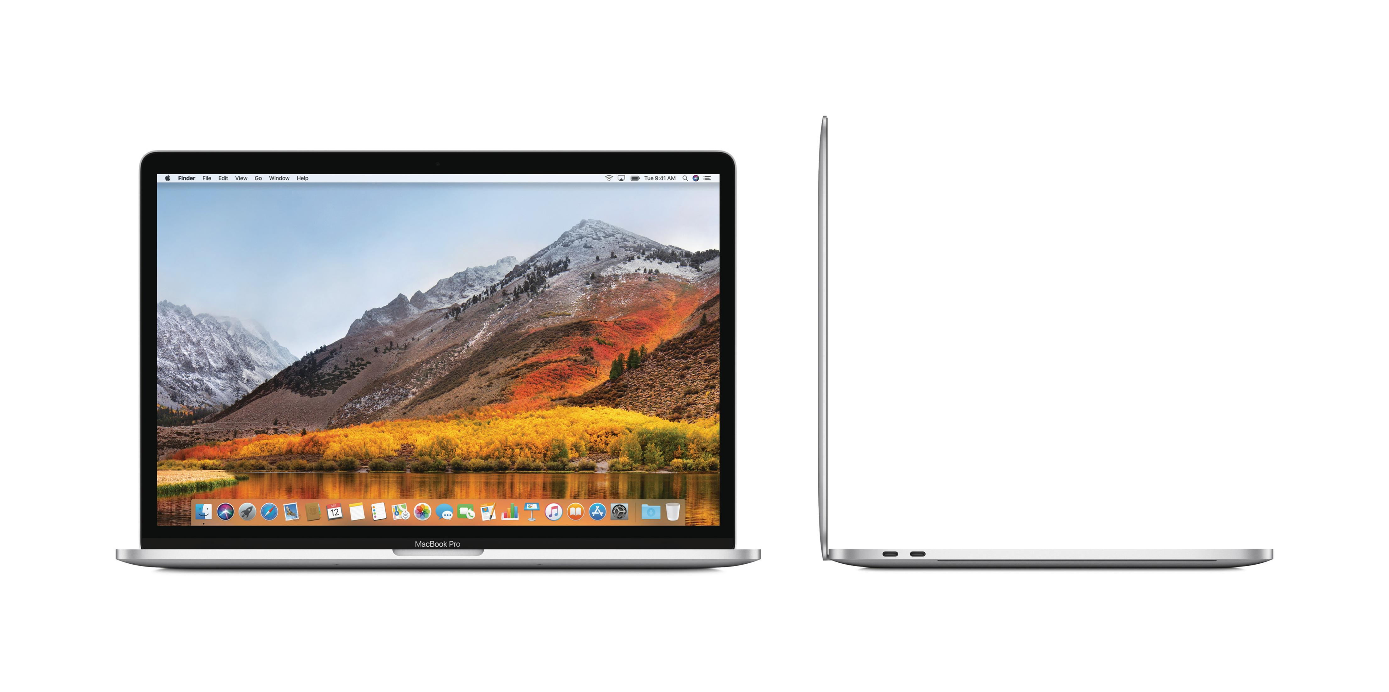 Ein Laptop links und die Seitenansicht eines Laptops rechts. Der Hintergrund ist weiß.
