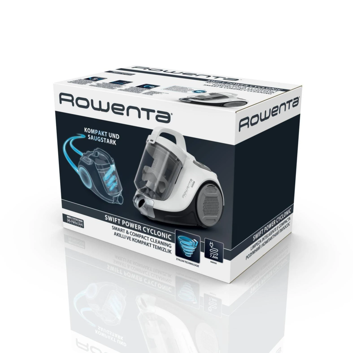 Aspirador sin bolsa - ROWENTA RO2957EA, 900 W, Depósito 1,20 l, Multicolor