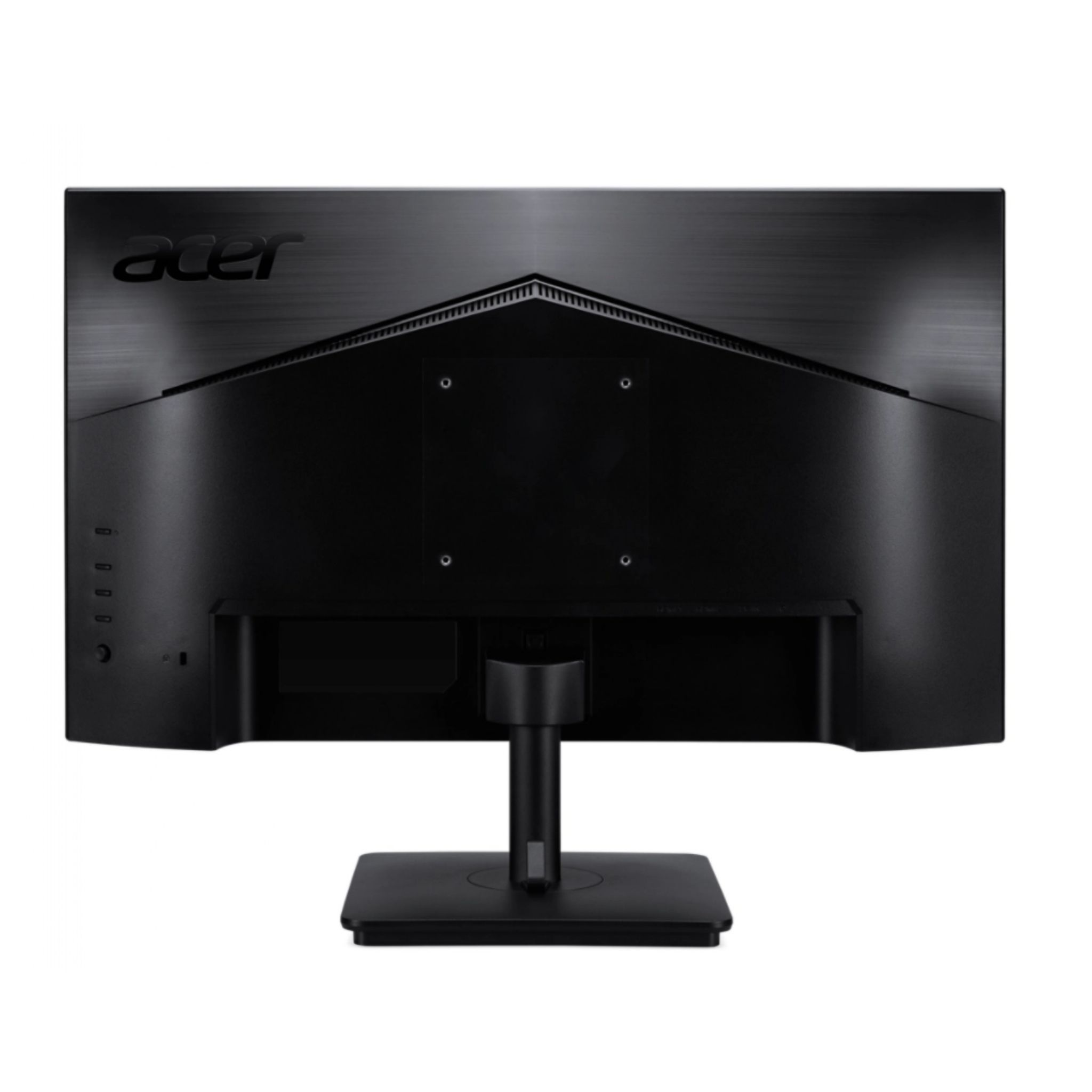 Tył czarnego monitora komputera. Widoczne logo Acer.