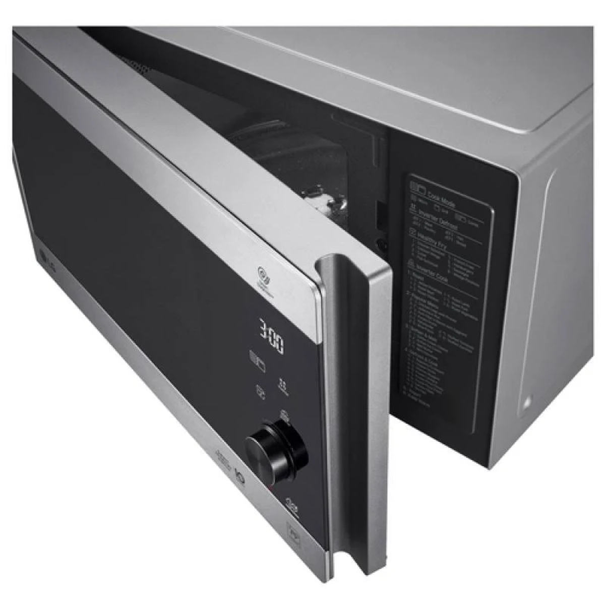 Microondas libre instalación - LG MH6565CPS, 1150 W, 5 potencia, 25 l, Acero inoxidable