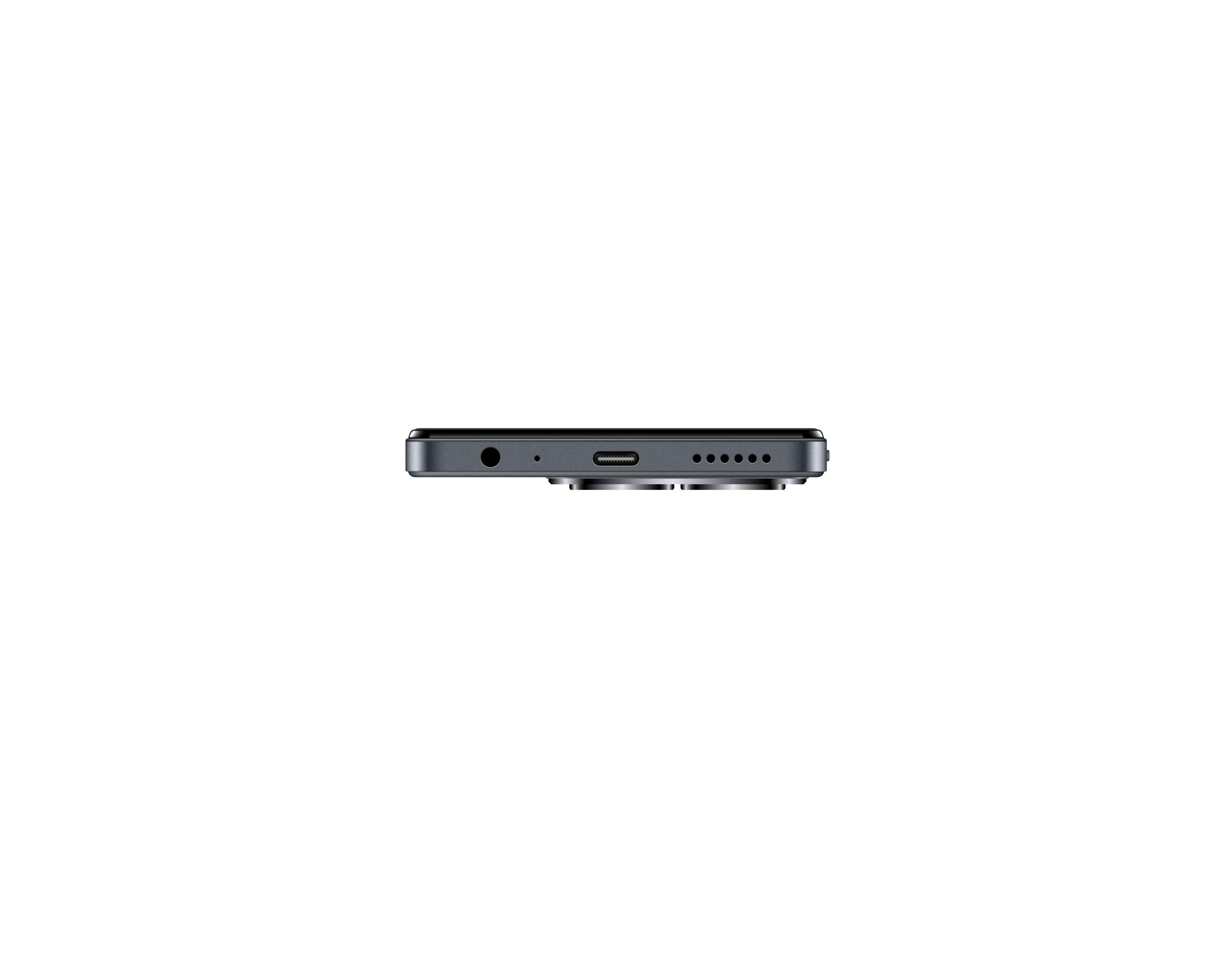 Base de smartphone negra, conector de auriculares, puerto USB-C y conjunto de cámaras sobre fondo blanco.