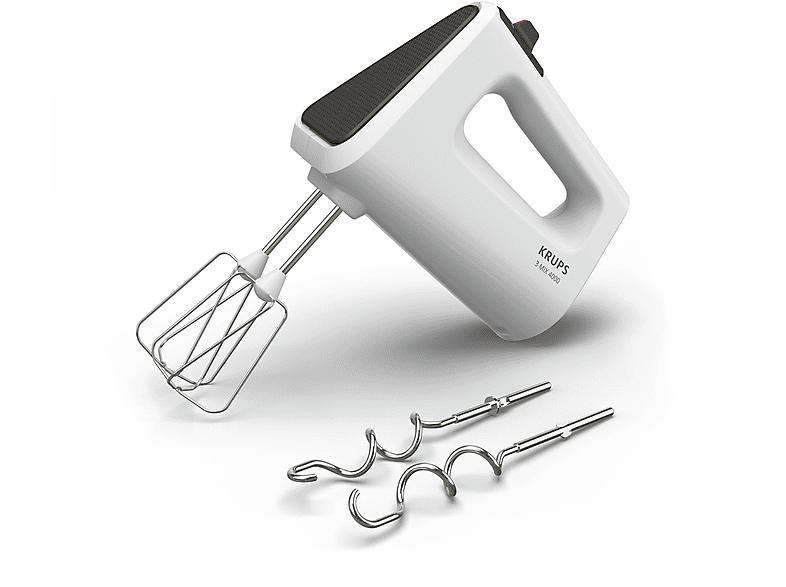 KRUPS GN 4001 3MIX 4000 450W Handmixer Weiß/Schwarz (450 Watt, 00 l)