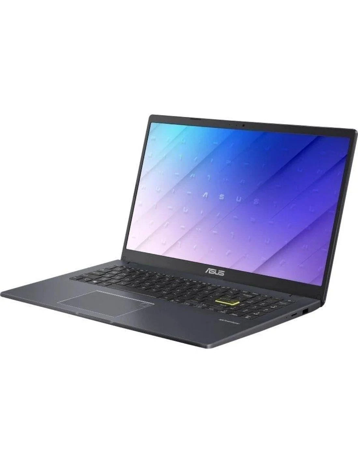 Laptop Asus, ekran wyświetla kolorową grafikę.