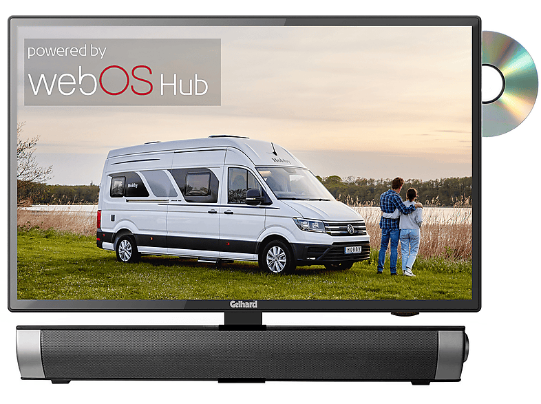 GELHARD GTV1956 + Soundbar LED TV (19 Zoll / 47 cm, HD, SMART TV)