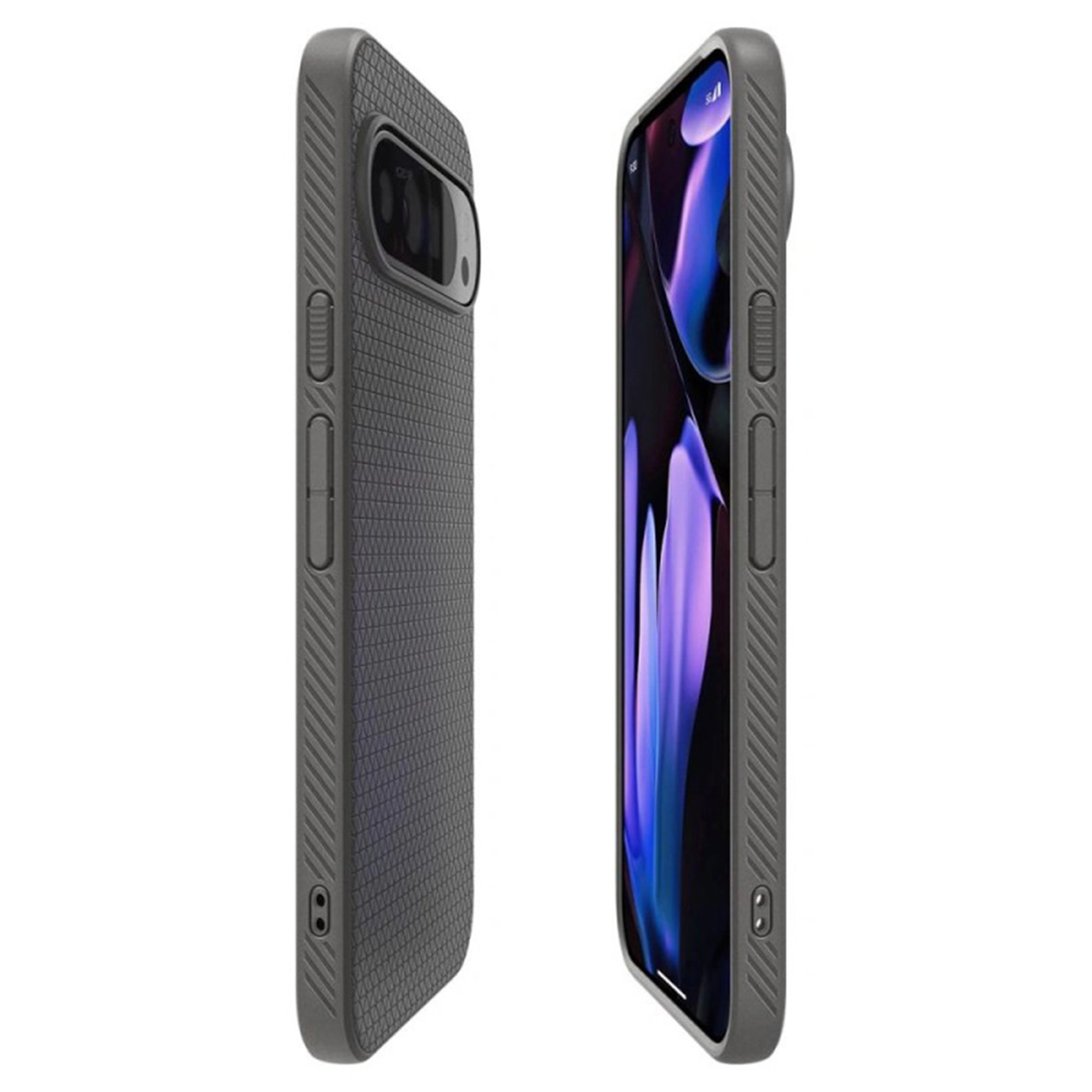 SPIGEN Coque arrière compatible avec Google Pixel 9/Google Pixel 9 Pro Coque de téléphone portable voor Google Pixel 9 / 9 Pro Gris