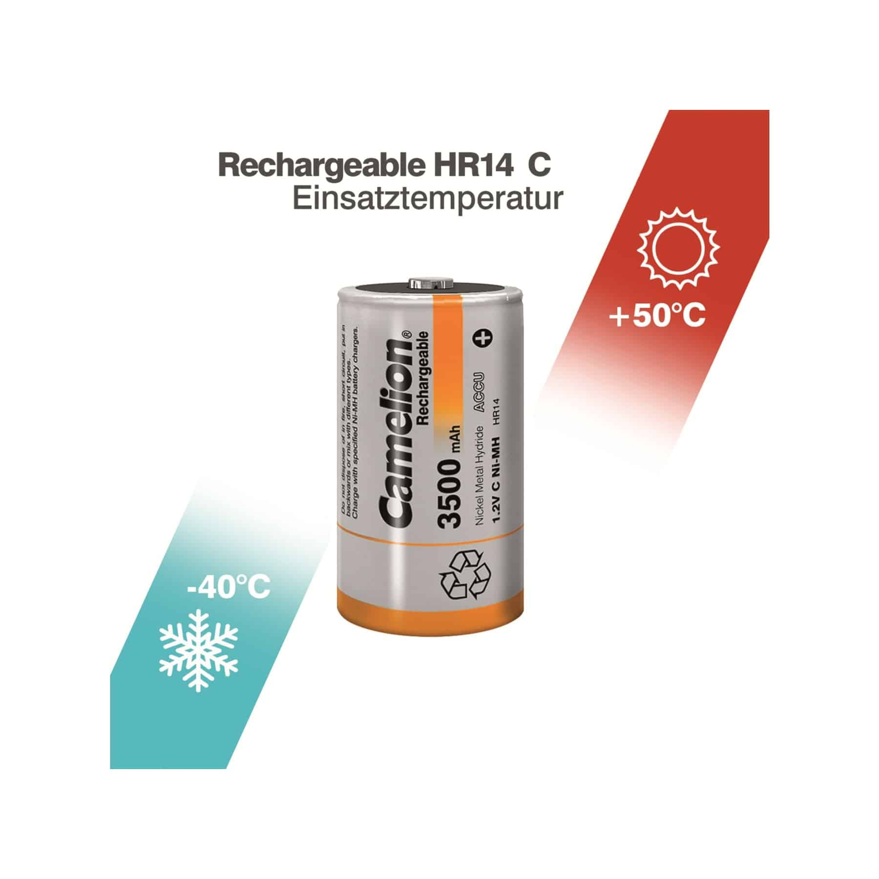 Bateria z etykietą pokazującą pojemność ładowania i zakresy temperatur.