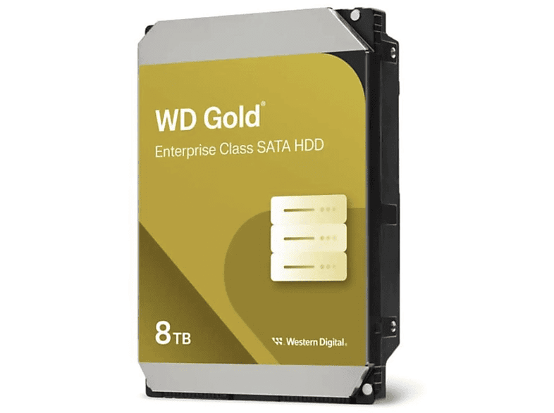 Disco duro HDD interno 8 TB - WESTERN DIGITAL Western Digital Gold WD8005FRYZ disco duro interno 3.5