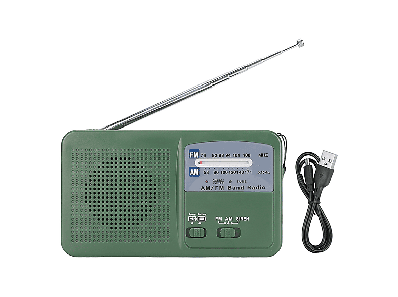 Handkurbel-Sirene 110 DB - Manueller Notfallalarm Für Schule & Outdoor