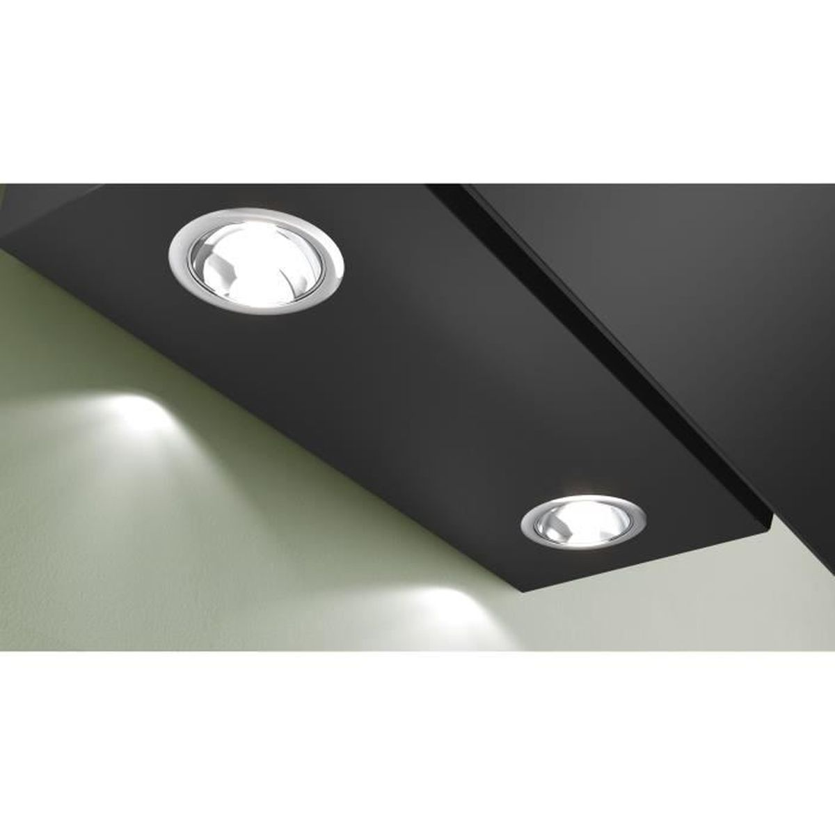 Campana decorativa - BOSCH DWK85DK60, 3 velocidades, 430 m³/h, 790 mm, Negro