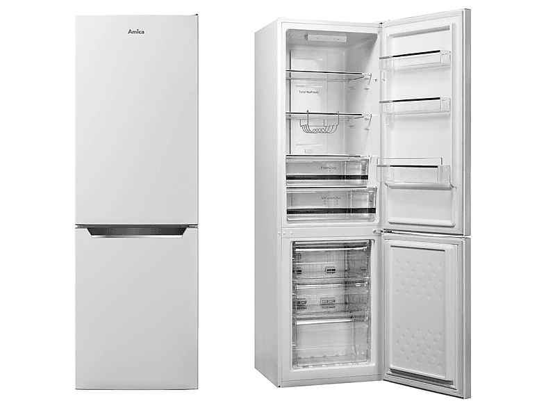 Amica KGCN 387 140 E - Frigorifero congelatore, altezza 170 cm