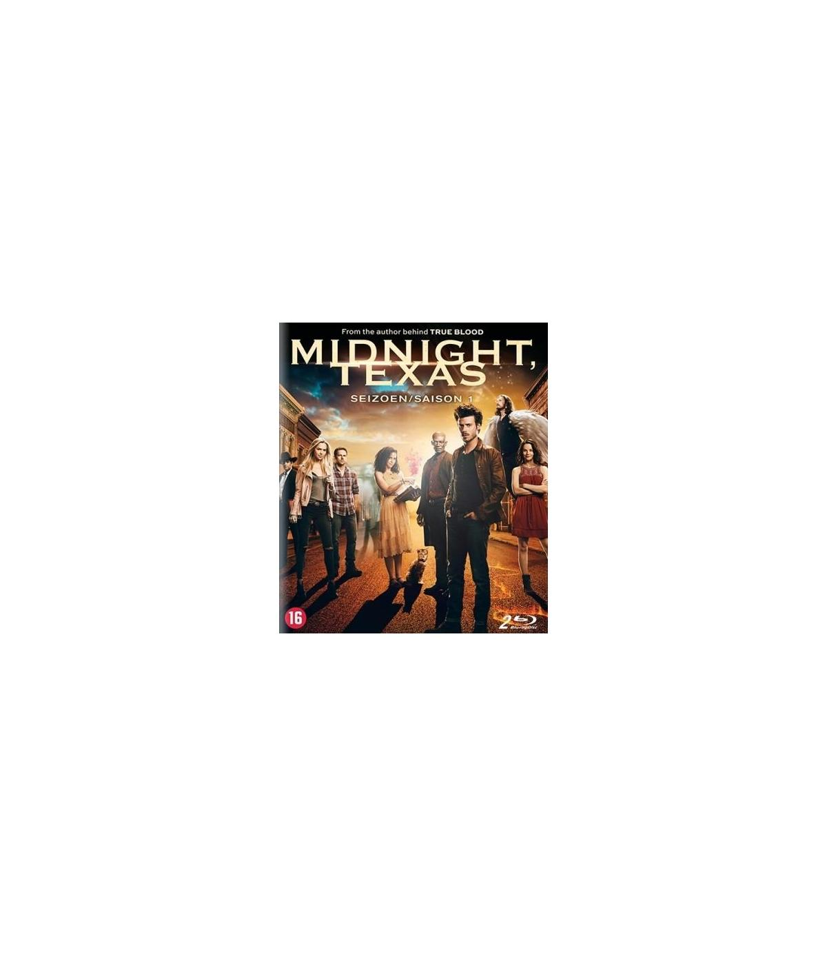 Couverture DVD Midnight Texas : Groupe de personnes dans une rue sombre, lumières de la ville en arrière-plan.