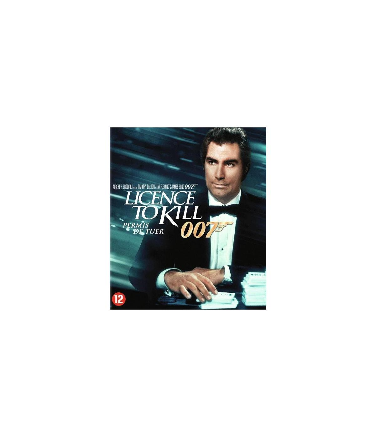 'Licence to Kill' DVD-hoes. James Bond in smoking met kaarten, met het 007-logo.