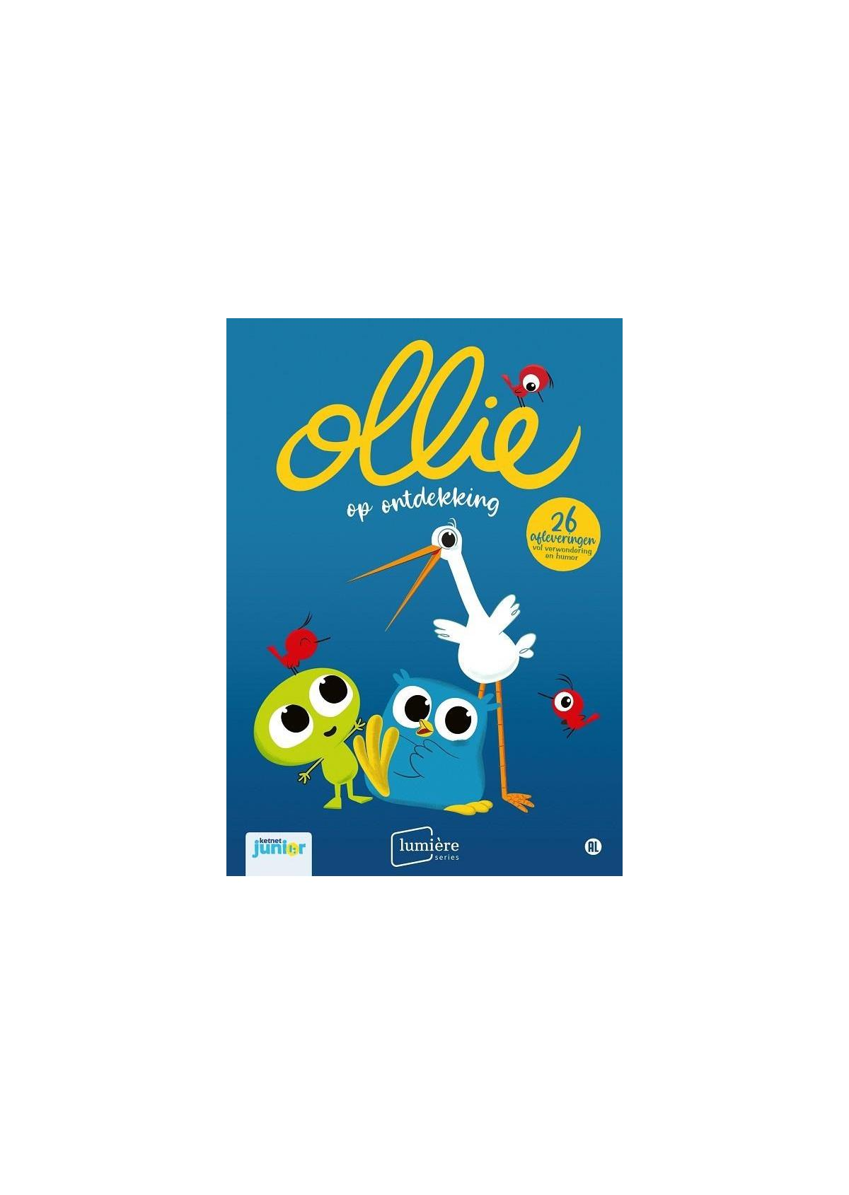 Filmposter van Ollie op ontdekking met tekenfilmfiguren.