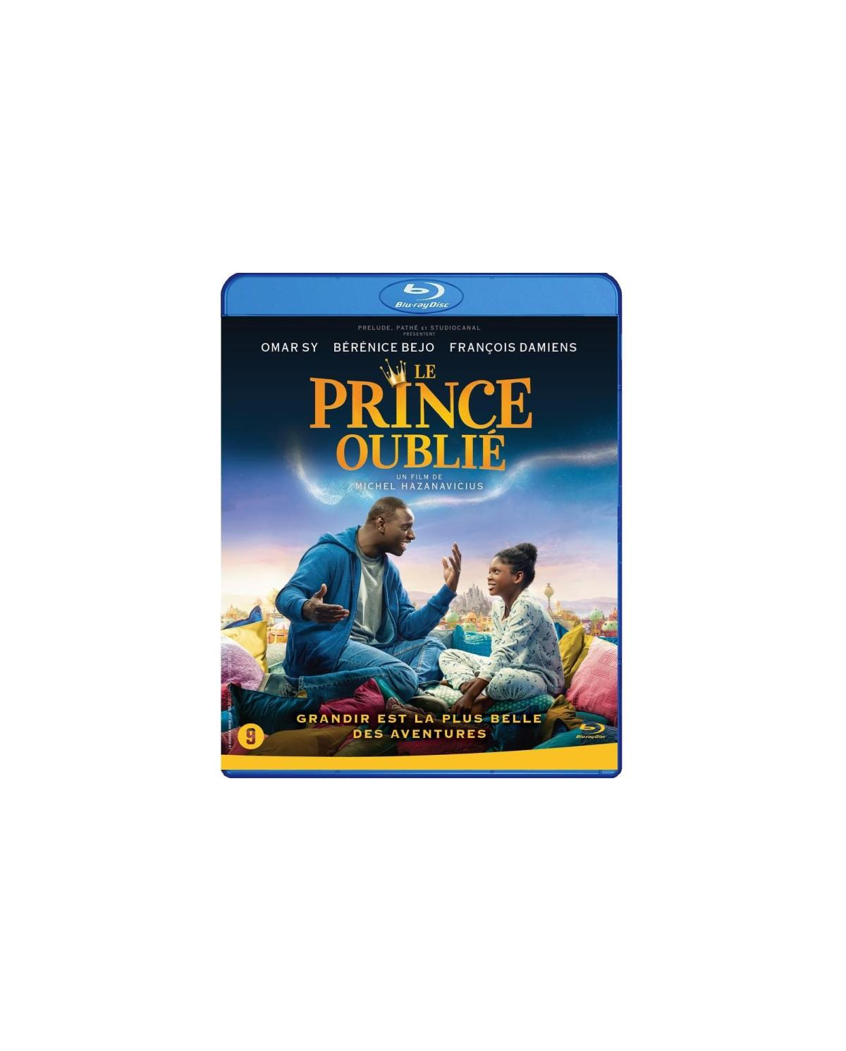 Blu-ray-hoes van 'Le Prince Oublié' met Omar Sy en een meisje op een bed, titel links.