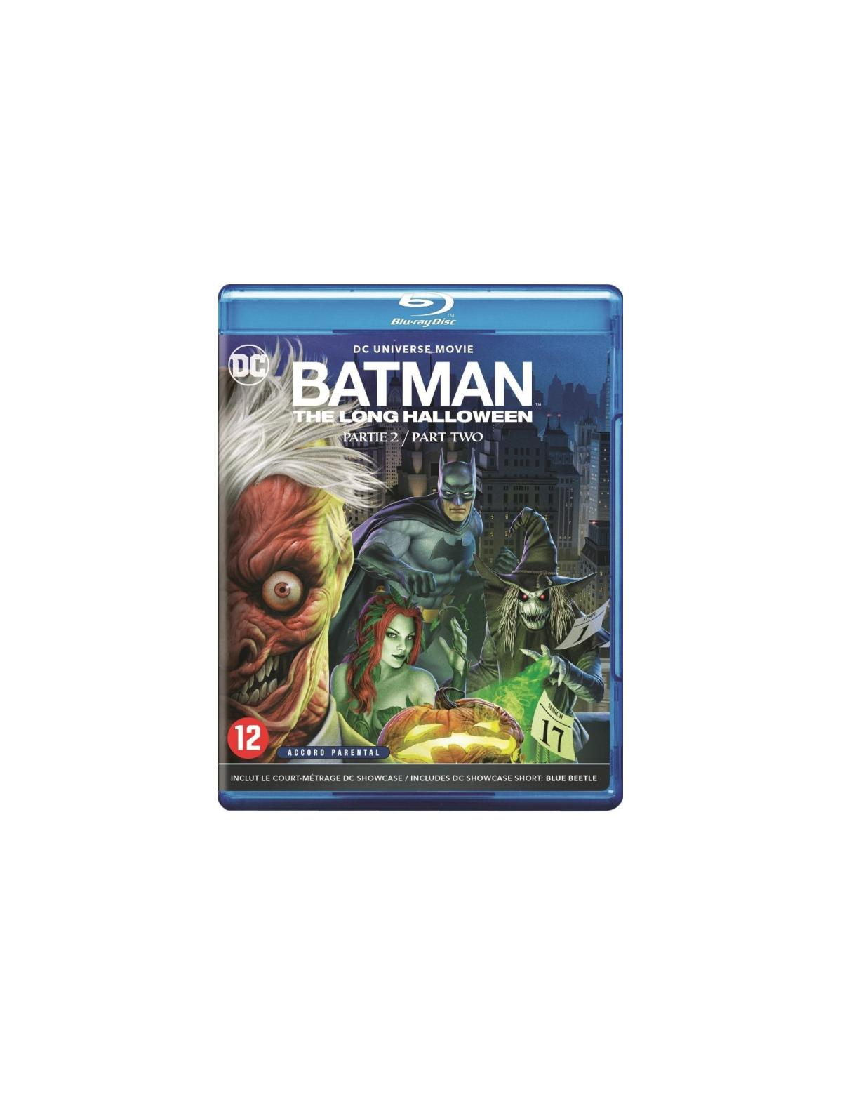 DVD-hoes: Batman, The Long Halloween, Deel Twee, met diverse DC-personages.