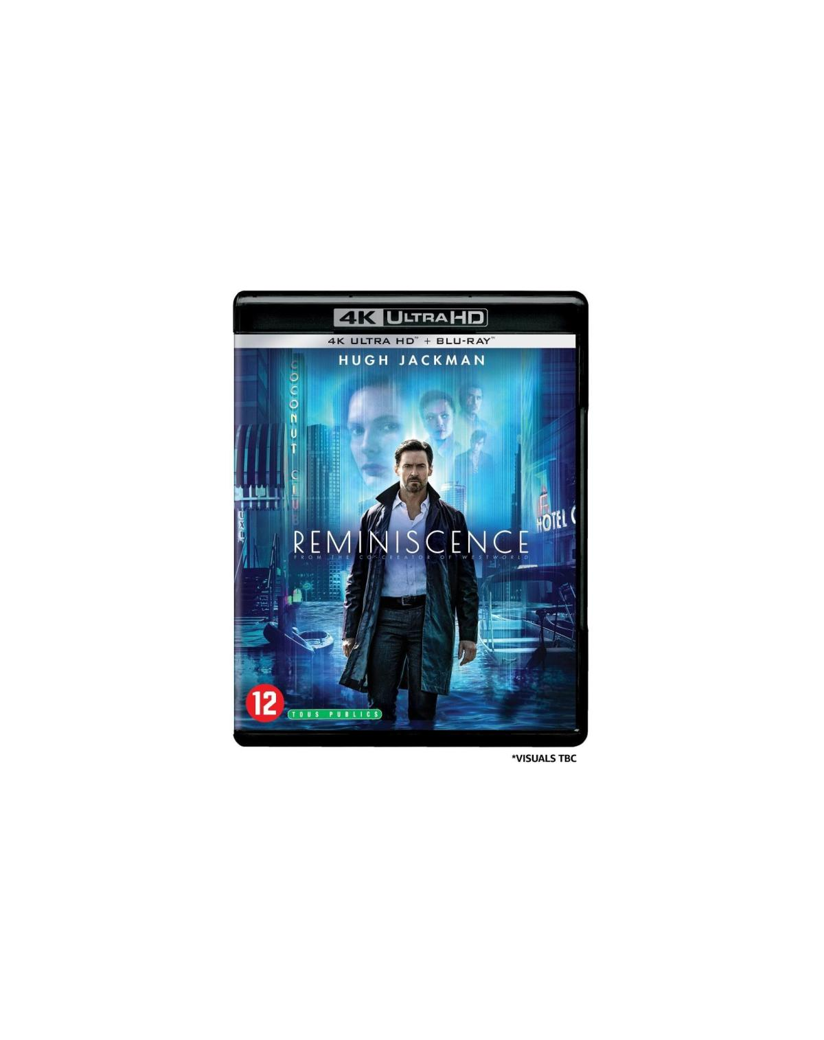 Couverture du film : Hugh Jackman sous la pluie. Titre : Reminiscence.