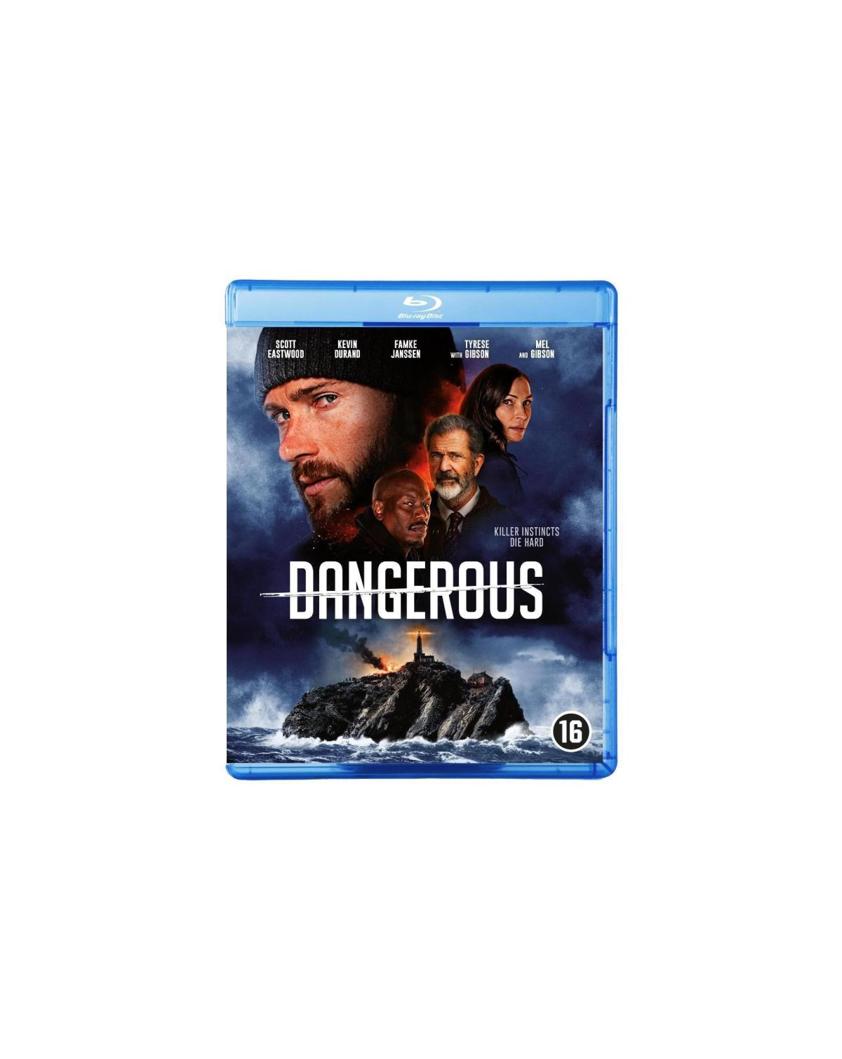 Couverture Blu-ray de 'Dangerous'. Les visages des acteurs sont sur la couverture. Une mer et une montagne en fond.