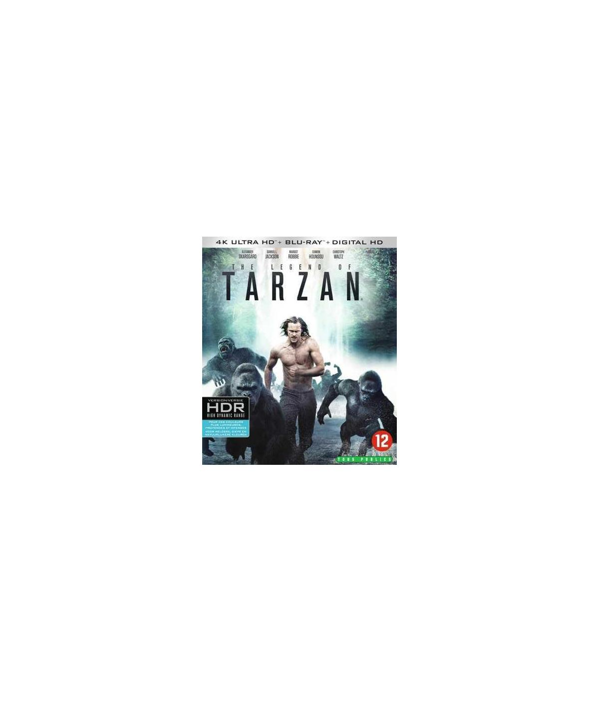 Filmposter voor 'Tarzan' met Tarzan en gorilla's in de jungle.