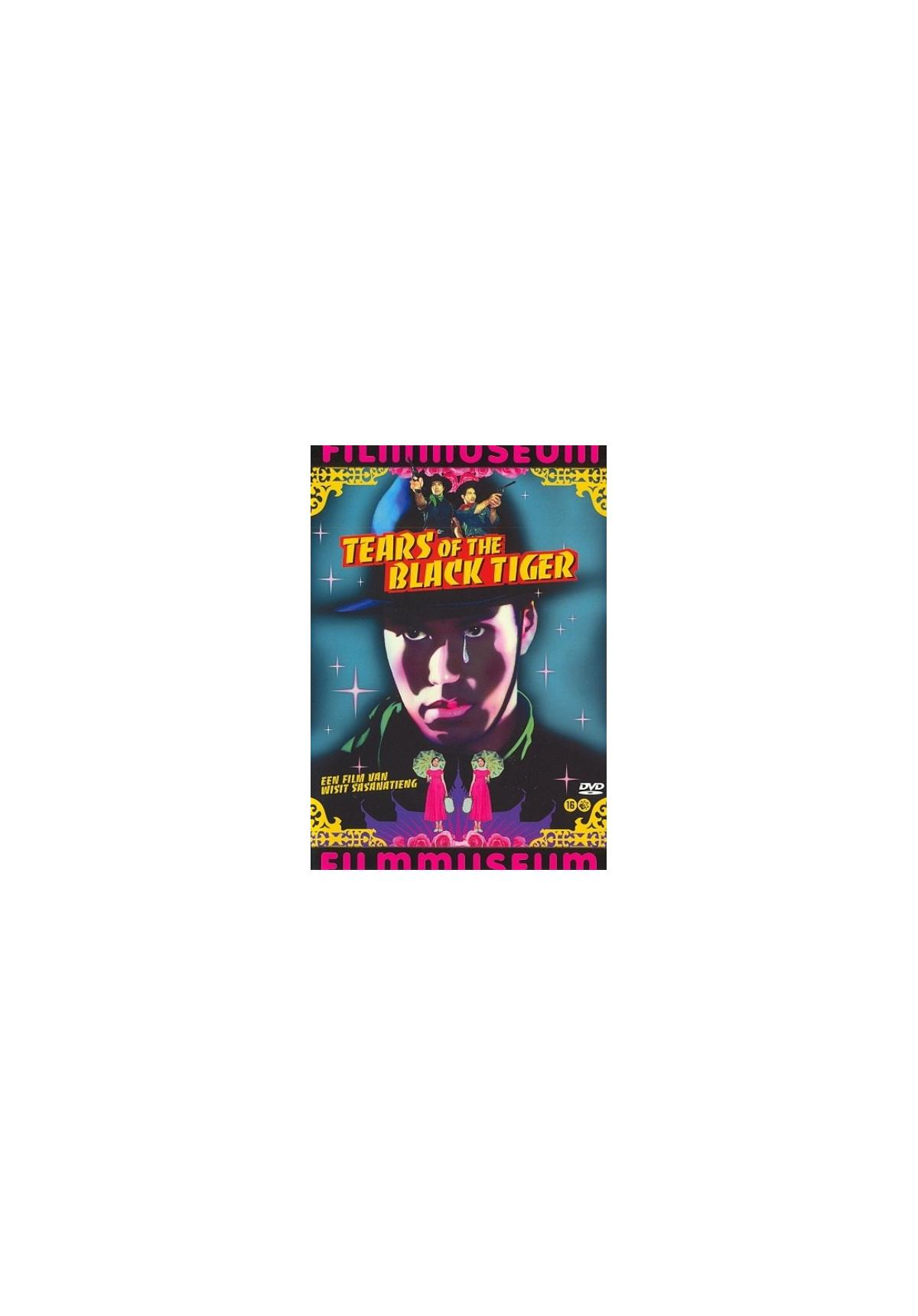 Filmposter voor 'Tears of the Black Tiger'. Een man met een hoed. Titel: Tears of the Black Tiger.