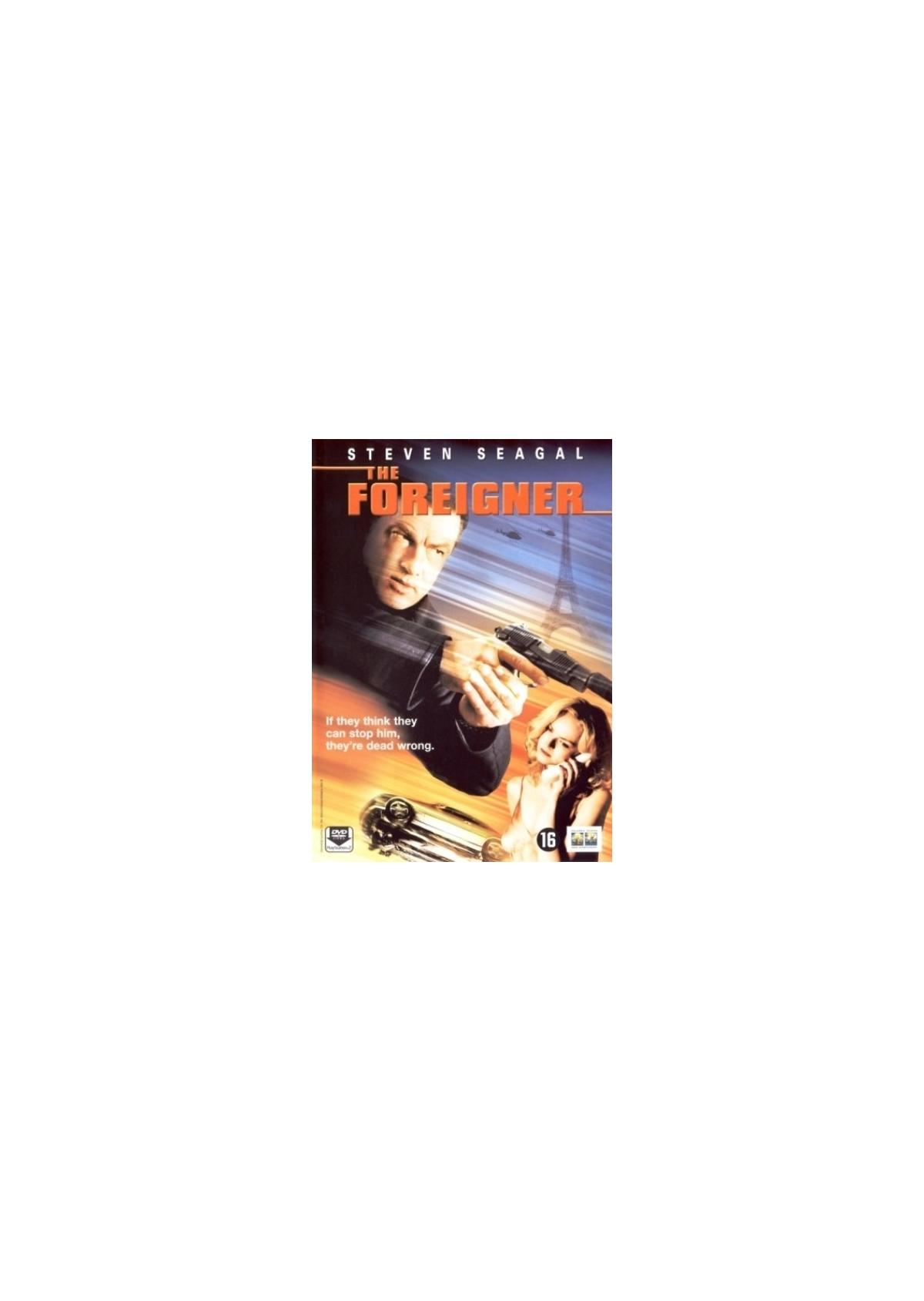 Filmposter voor 'The Foreigner' met Steven Seagal die een geweer vasthoudt.