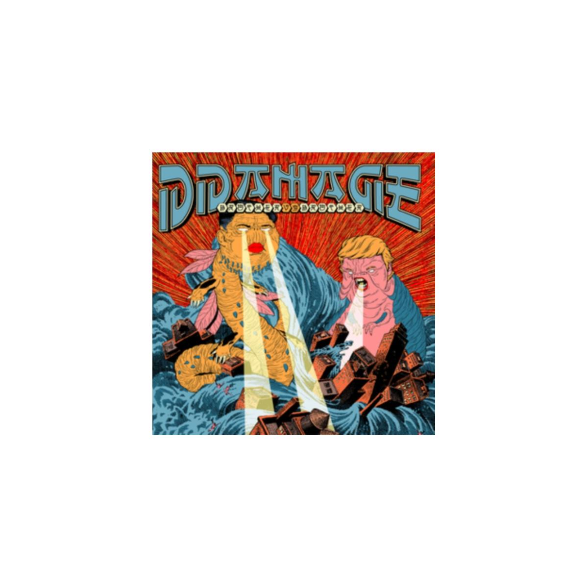 Albumhoes met een cartoonachtig beeld van twee figuren.
