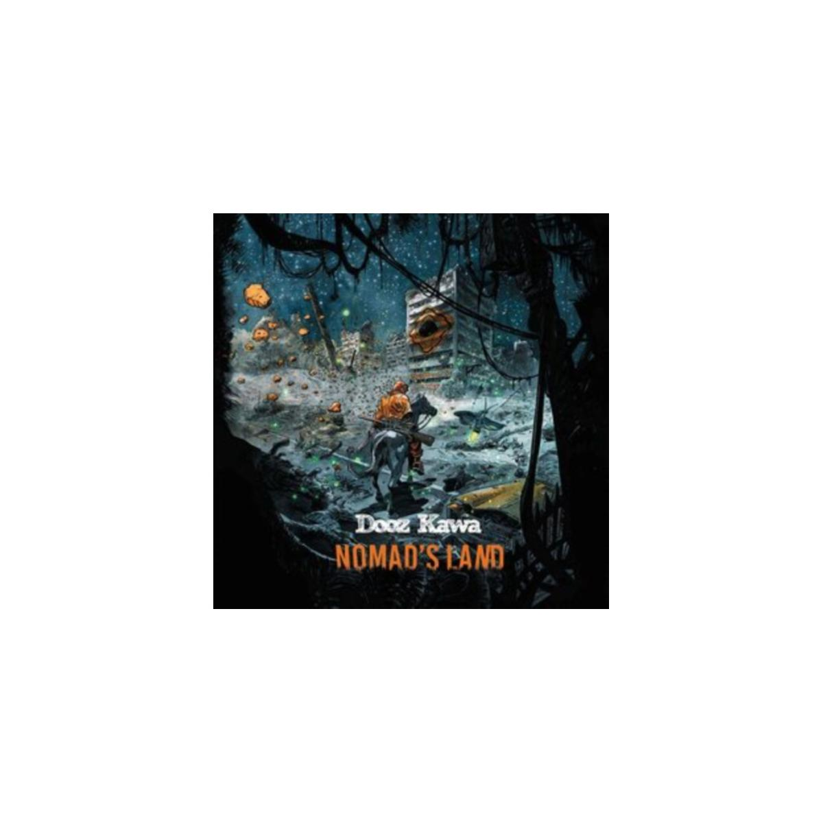 Copertina dell'album: Doo Kawa, Nomad's Land. Un uomo a cavallo in un'ambientazione oscura.