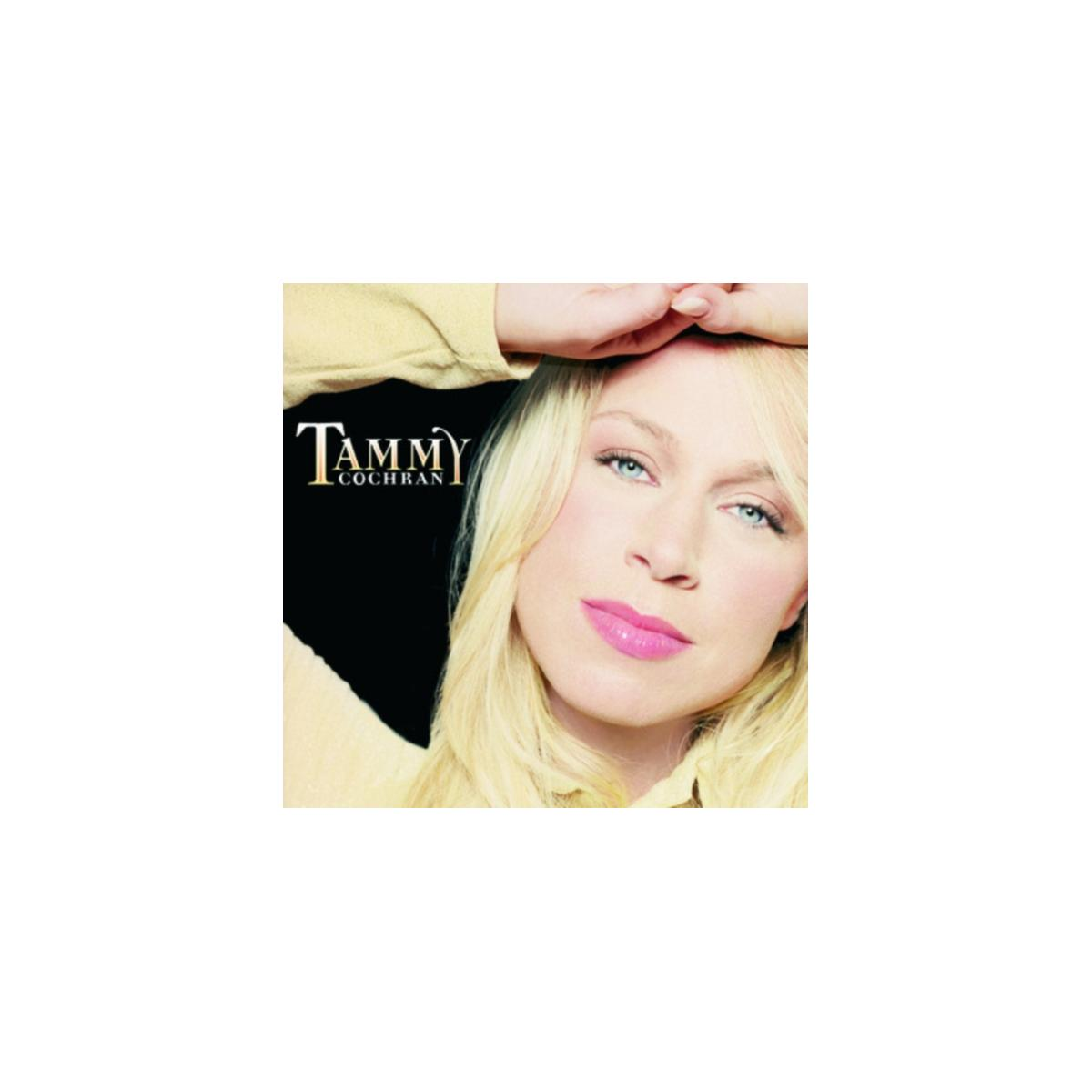 Pochette d'album avec le visage d'une femme blonde avec du rouge à lèvres rose. Le texte dit 'Tammy Cochran'.