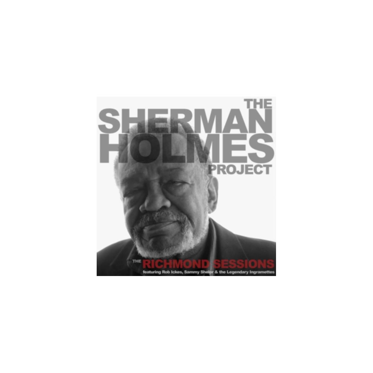 Pochette d'album avec Sherman Holmes. Le titre est "The Sherman Holmes Project". Le fond est blanc.