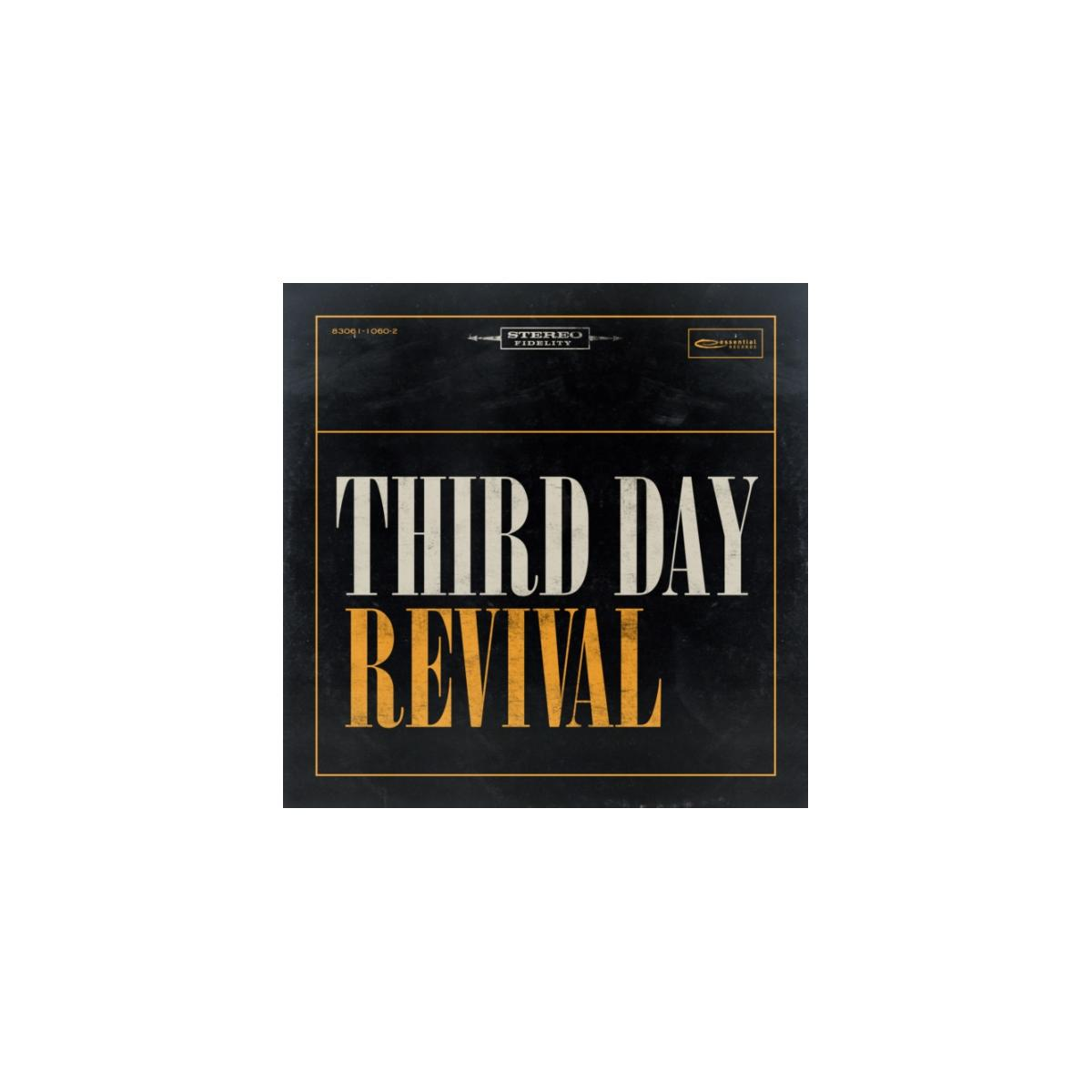 Pochette d'album avec le texte 'Third Day Revival' sur fond noir.