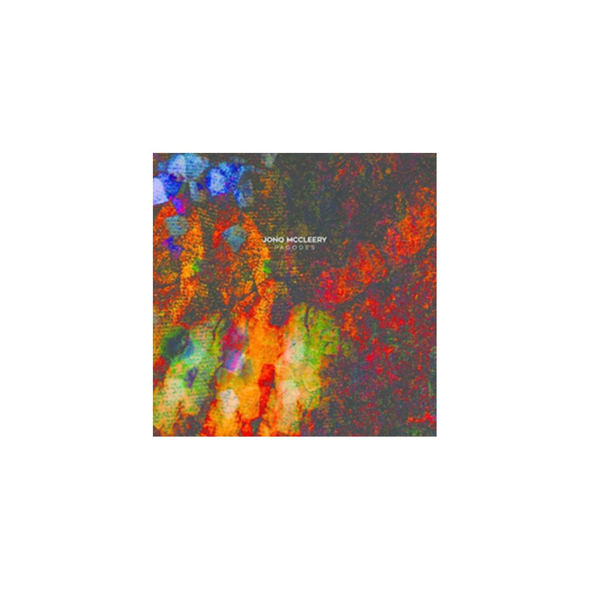Pochette d'album, Jono McCleery, Parades. Œuvre abstraite avec un design coloré et texturé.