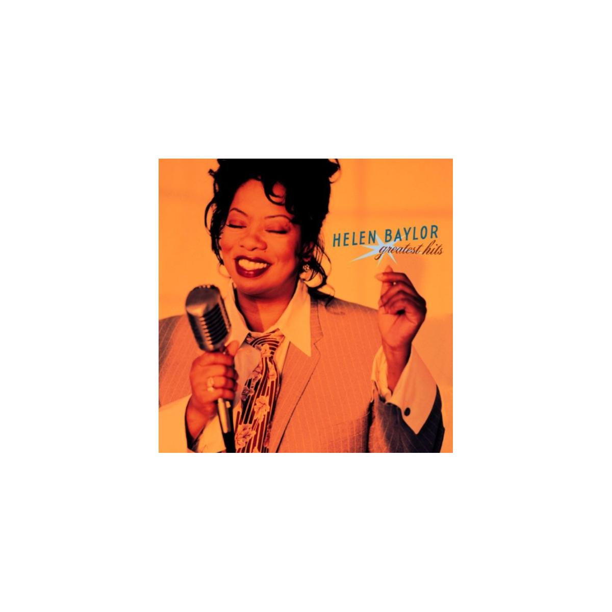 Pochette d'album. Helen Baylor chantant dans un microphone. Texte : 'Helen Baylor greatest hits'.