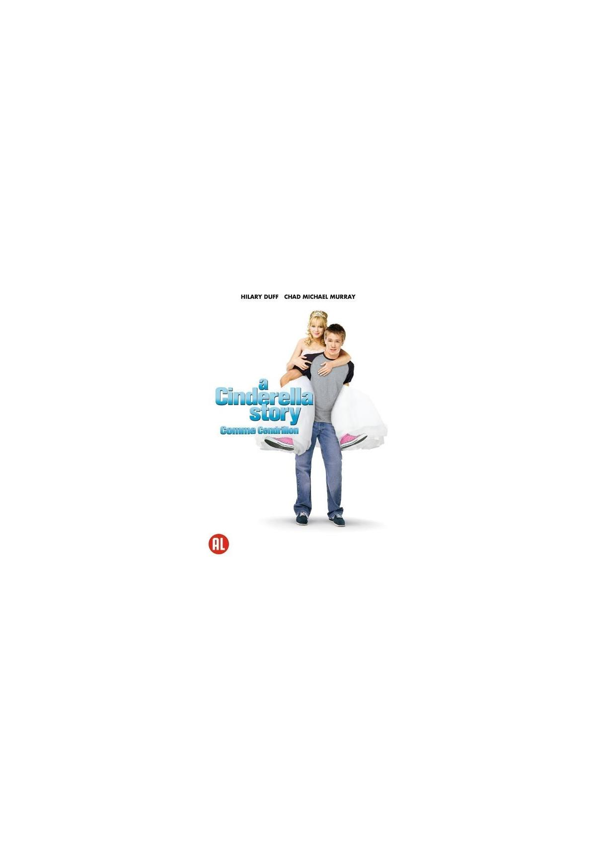 Filmposter. Een man draagt ​​een vrouw. Tekst: Een Assepoesterverhaal.