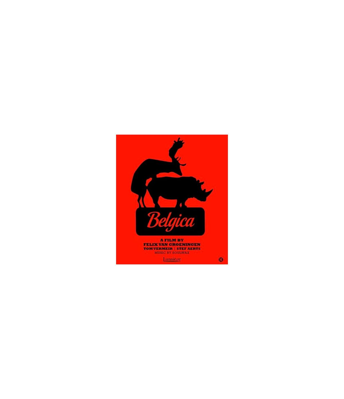 Filmposter met rode achtergrond en zwarte dierensilhouetten.