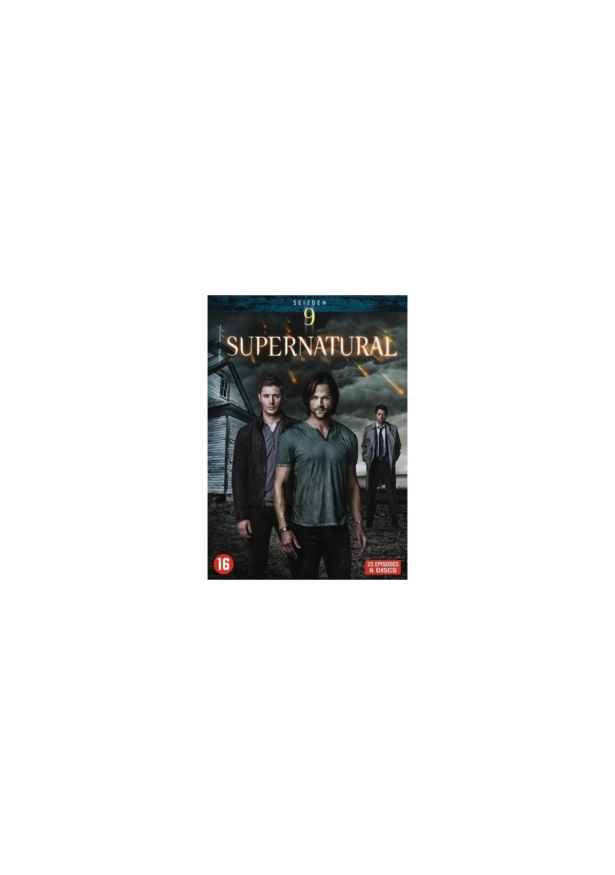 Filmposter: Drie mannen voor een huis. Titel: Supernatural Seizoen 9.