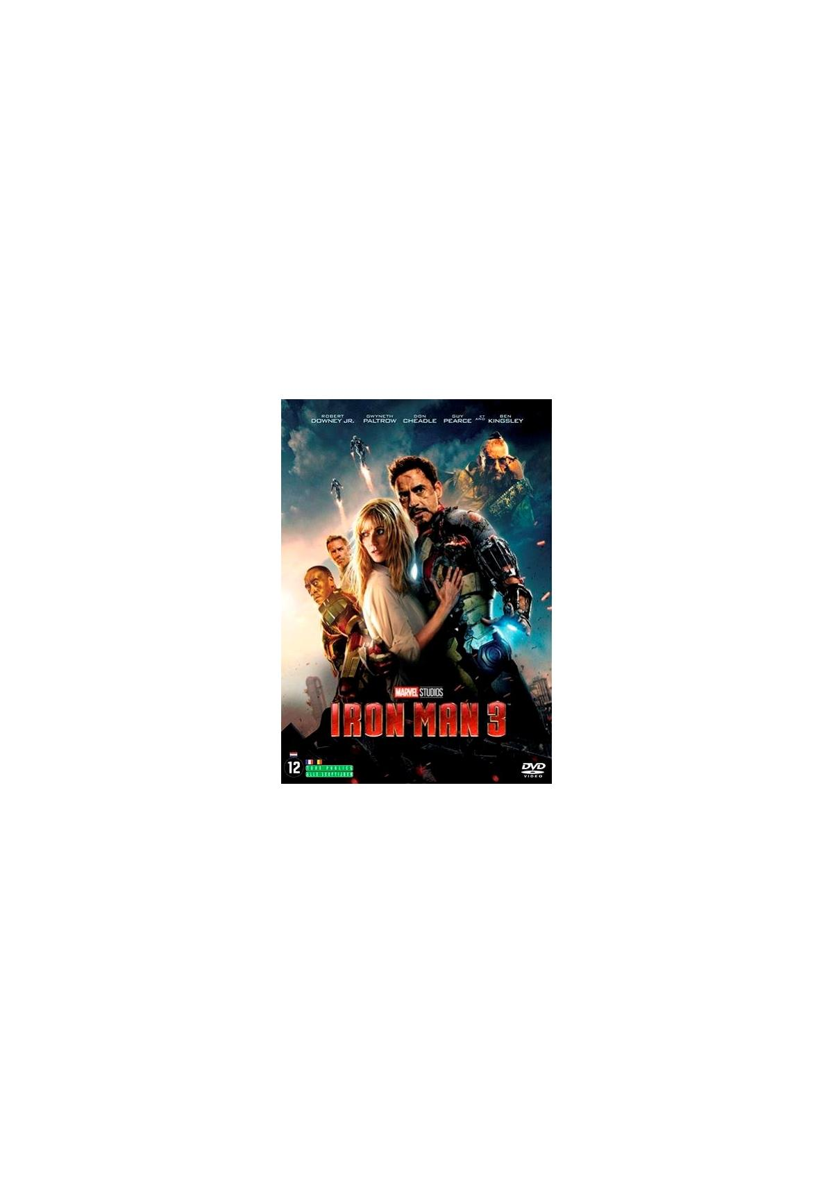 Affiche du film Iron Man 3. Comprend Iron Man et d'autres personnages.