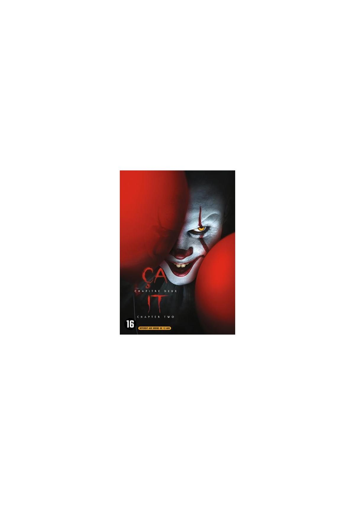 Filmposter: Enge clown, titel: IT CHAPTER TWO.