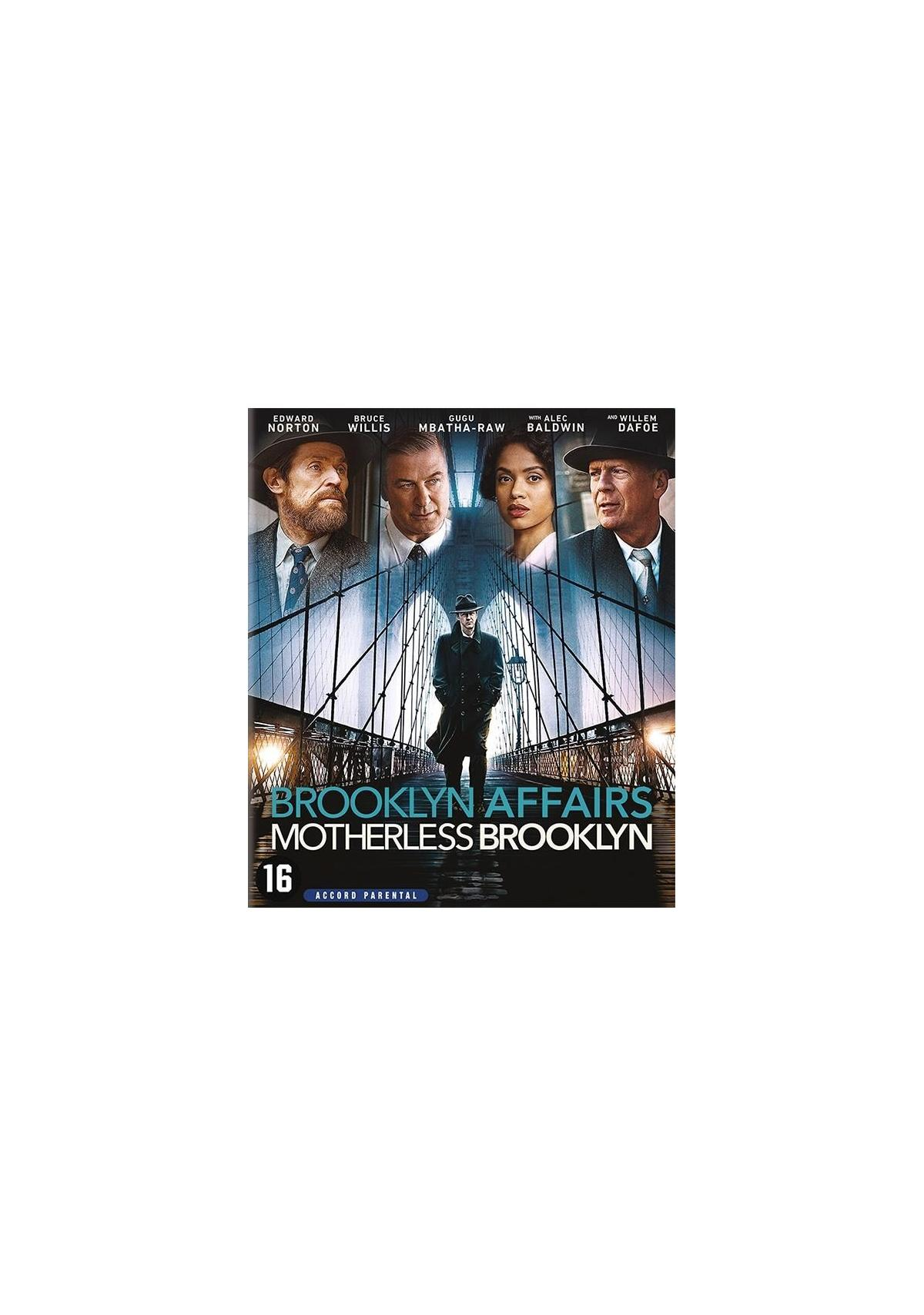 Filmposter: Brooklyn Bridge, man met hoed en filmtitel.