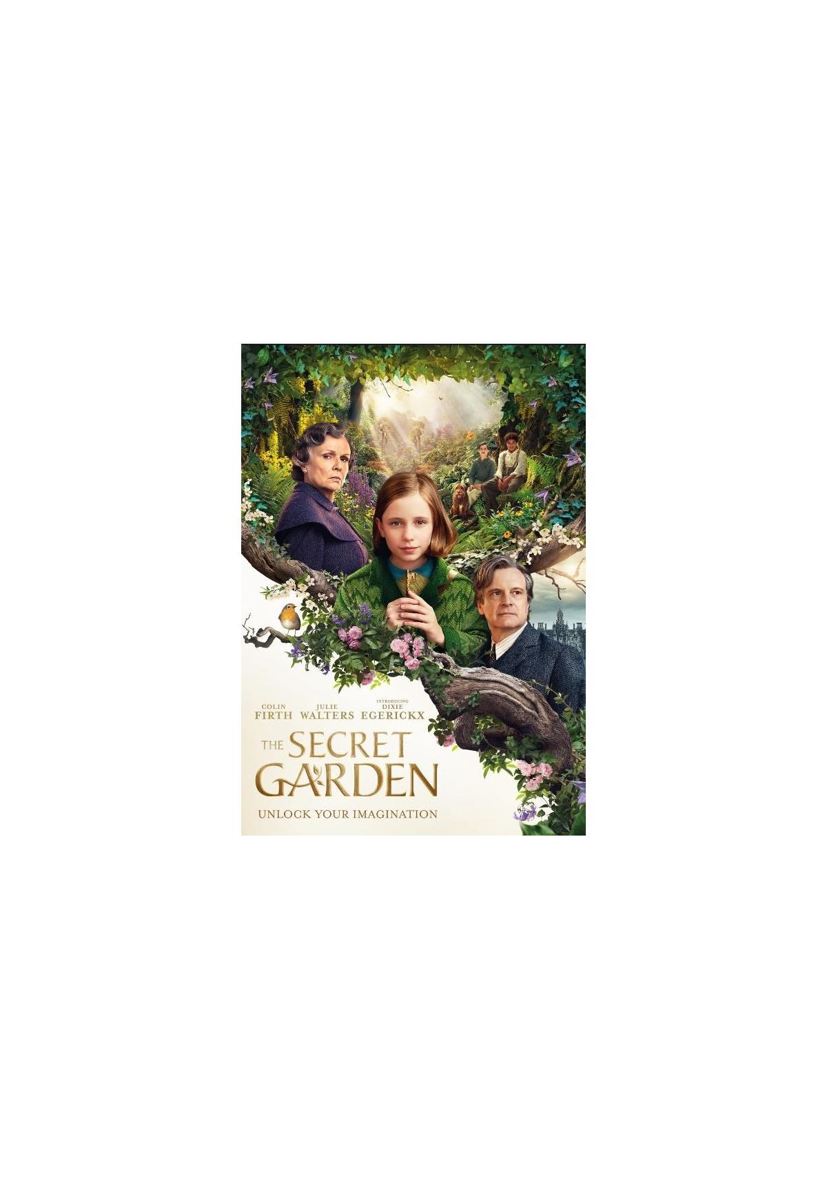 Filmposter. Mensen in een tuin. Titel: The Secret Garden.